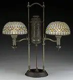 Double Student Lamp by Tiffany Studios, sold Jun 2017