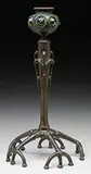 Art Nouveau Jeweled Candlestick by Tiffany Studios, sold Jun 2017