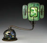 Turtleback Shield Lamp by Tiffany Studios, sold Jun 2017