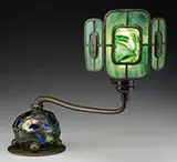 Turtleback Shield Lamp by Tiffany Studios, sold Jun 2017