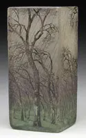 Rain Scene Vase by Daum, sold Jun 2017