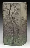 Rain Scene Vase by Daum, sold Jun 2017