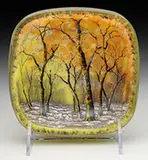 Winter Scene Vide Poche by Daum, sold Jun 2017