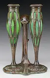 Double Blown-Out Candle Holder by Tiffany Studios, sold Jun 2017