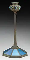 Jeweled Candlestick by Tiffany Studios, sold Jun 2017
