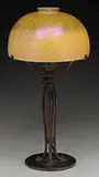 Adjustable Damascene Desk Lamp by Tiffany Studios, sold Jun 2017