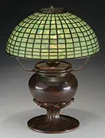 Geometric Table Lamp by Tiffany Studios, sold Jun 2017