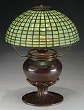 Geometric Table Lamp by Tiffany Studios, sold Jun 2017
