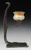 Cobra Candlestick by Tiffany Studios, sold Jun 2017