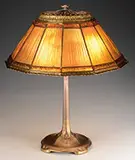 Linenfold Table Lamp by Tiffany Studios, sold Jun 2017