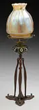 Jeweled Candle Lamp by Tiffany Studios, sold Jun 2017