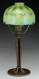 Adjustable Damascene Cat’s Paw Lamp by Tiffany Studios, sold Jun 2017