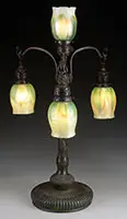 Newel Post Lamp by Tiffany Studios, sold Jun 2017