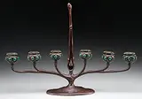 Six-Arm Reticulated Candelabra by Tiffany Studios, sold Jun 2017