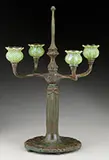 Four Arm Candelabra by Tiffany Studios, sold Jun 2017