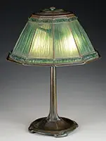 Linenfold Table Lamp by Tiffany Studios, sold Jun 2017