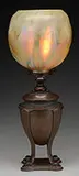 Bronze and Favrile Glass Lamp by Tiffany Studios, sold Jun 2017