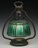 Linenfold Bell Lamp by Tiffany Studios, sold Jun 2017