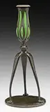 Blown-Out Candlestick by Tiffany Studios, sold Jun 2017