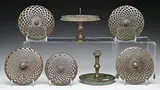Heat Caps, Risers and Shade Rings by Tiffany Studios, sold Jun 2017