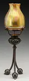 Jeweled Candle Lamp by Tiffany Studios, sold Jun 2017