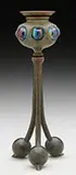 Jeweled Candlestick by Tiffany Studios, sold Jun 2017