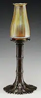Bamboo Candle Holder by Tiffany Studios, sold Jun 2017