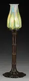Electrified Bamboo Candle Lamp by Tiffany Studios, sold Jun 2017