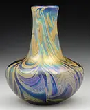 Decorated Favrile Vase by Tiffany Studios, K998″ and retains a varnished Tiffany Glass and Decorating Co, sold Jun 2017