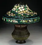Jeweled Dogwood Shade on Queen Anne’s Lace Base by Tiffany Studios, sold Jun 2017