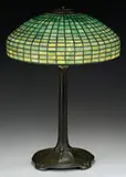 Geometric Table Lamp by Tiffany Studios, sold Jun 2017
