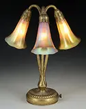 3-Light Lily Lamp by Tiffany Studios, sold Jun 2017