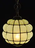 Blown-Out Hanging Globe by Tiffany Studios, sold Jun 2017
