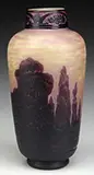 Cameo and Wheel-Carved Scenic Vase by Daum, sold Jun 2017