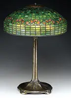 Swirling Leaf Table Lamp by Tiffany Studios, sold Jun 2017
