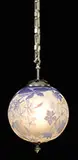 Cameo Glass Globe Hanging Lamp by Galle, sold Jun 2017