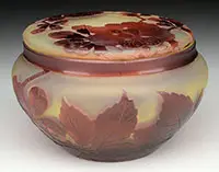 Cameo Covered Box by Galle, sold Jun 2017