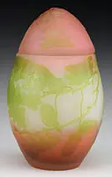 Covered Jar by Galle, sold Jun 2017