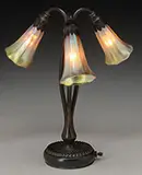 3-Light Lily Lamp by Tiffany Studios, sold Jun 2017