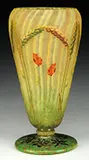 Cameo and Enamel Wheat Vase by Daum, sold Jun 2017