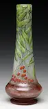 Cameo and Enameled Berry Vase by Daum, sold Jun 2017