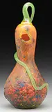 Daum, Vitrified Gourd Vase