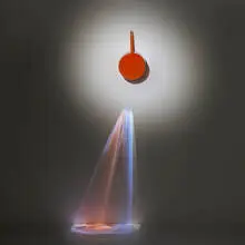 Pipilotti Rist, Eye Pot, 2006, cast iron pot and digital projector with video on continuous loop