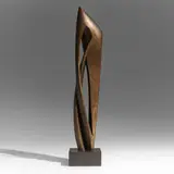 Pietro Consagra, Forma 1, bronze on painted wood base
