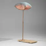 Studio Wieki Somers, Meiyo floor lamp, 2013, patinated and polished copper mesh, copper, nylon cord, ash