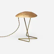 Lindsey Adelman, Table lamp, 2016, brushed brass, brushed hammered bronze
