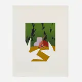 Ken Price, Hermit Crab Cup, 1972, screenprint in colors on J. Green Mouldmade
