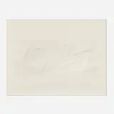 ELC 2-B (from the Embossed Linear Constructions series) by Josef Albers, 1969, embossing on Arches Watercolor 300 gram, sold May 2024