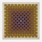 Untitled (from the Permutations portfolio) by Victor Vasarely, 1968, screenprint in colors, sold May 2024