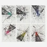 Sam Francis, Living in Our Own Light (SF-251), 1976, lithograph in colors on Arches 88 (in six sheets)